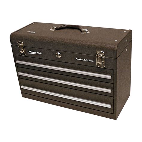 captain drower metal box|20.3“ Metal Tool Box with Drawer Portable Steel Metal Tool Box .